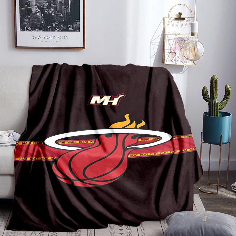 Miami-Heat Basketball Art Blanket Lightweight Flannel Bedding Blanket Perfect for Travel, Camping, Living Rooms, Offices, Sofas, Fan Christmas gift