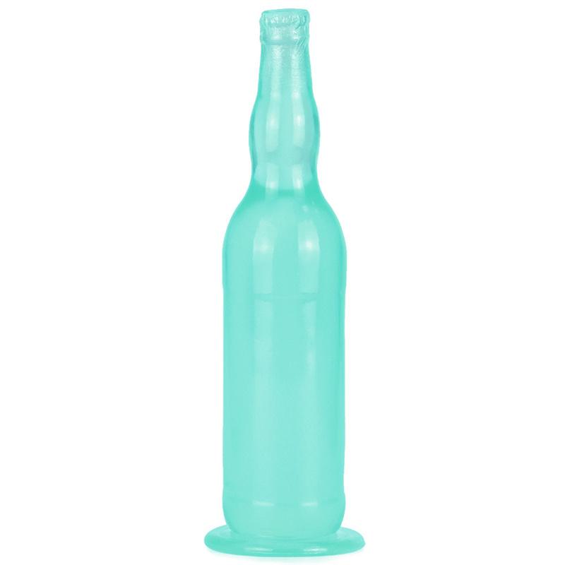 Beer Bottle Female Simulation Penis Crystal Transparent Dildo Adult Female Masturbation Stick