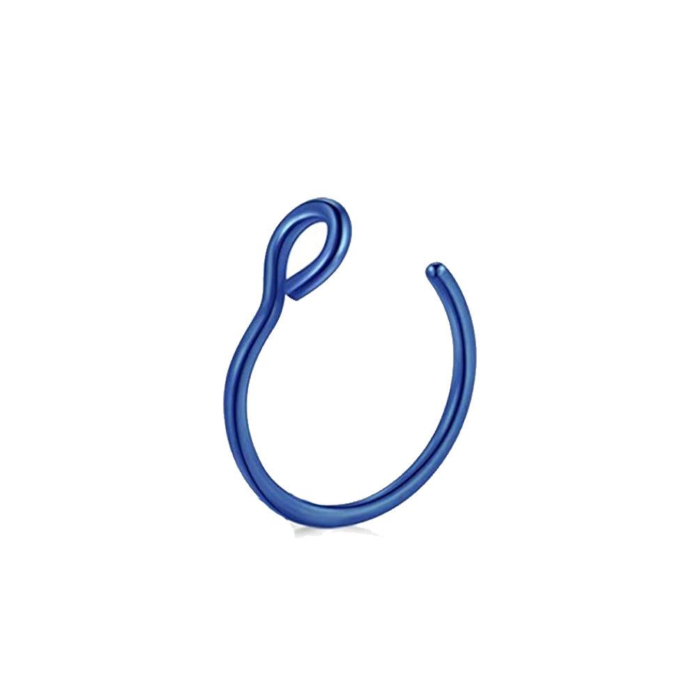 Beliebter C-förmiger hypoallergener Nasenring aus Edelstahl Piercingschmuck