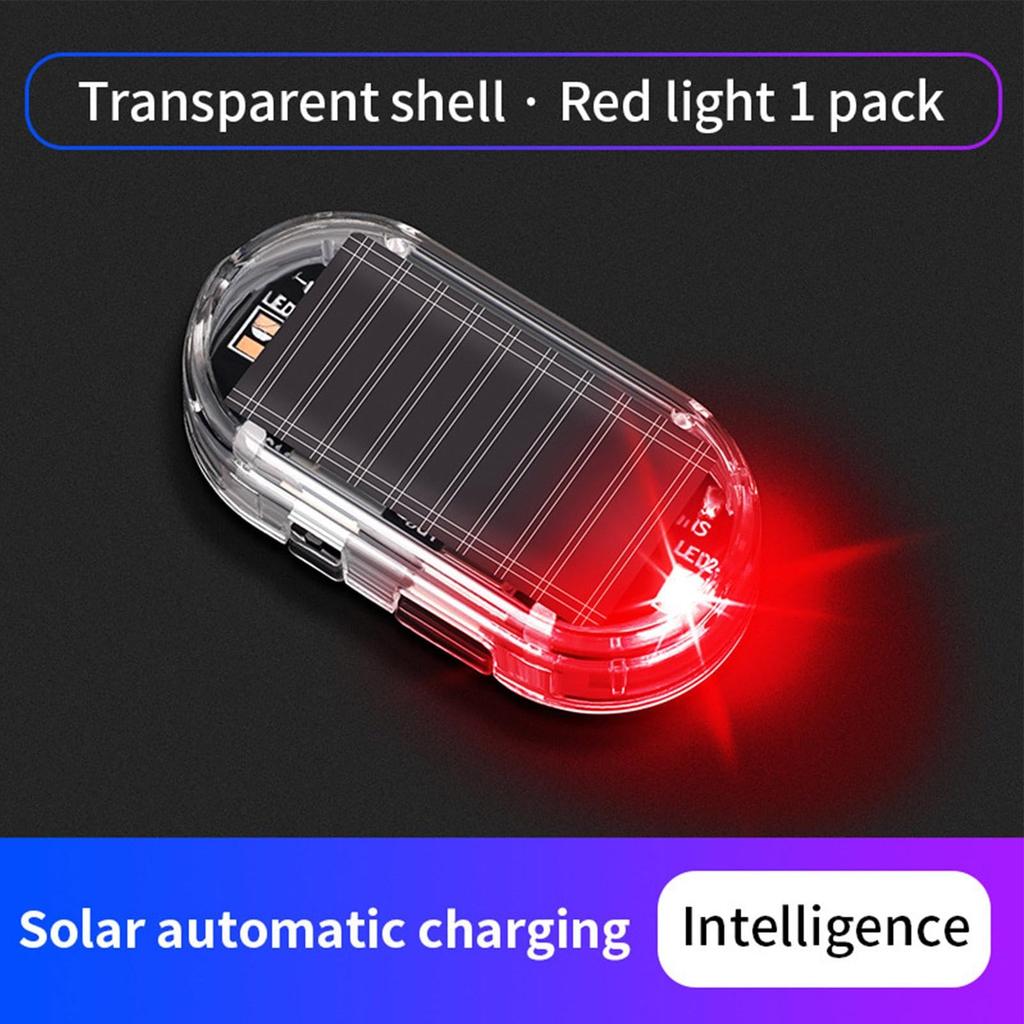 Sun Anti-Theft Car Warning Light, Solar Powered Car Light - LED Interior Safety Lamp