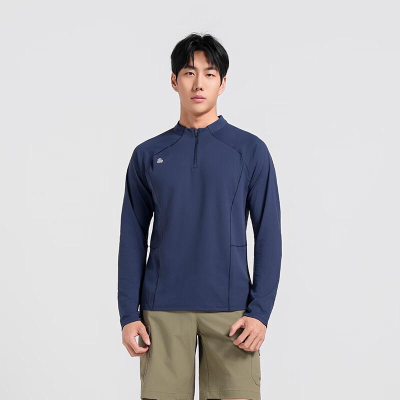 SCALER Men s Outdoor Breathable Stand-Collar Long-Sleeve T-Shirt EU 38