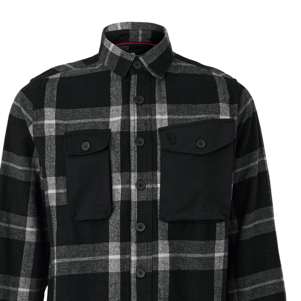 Luke Mens Johnny Plaid Chest Pocket Overshirt