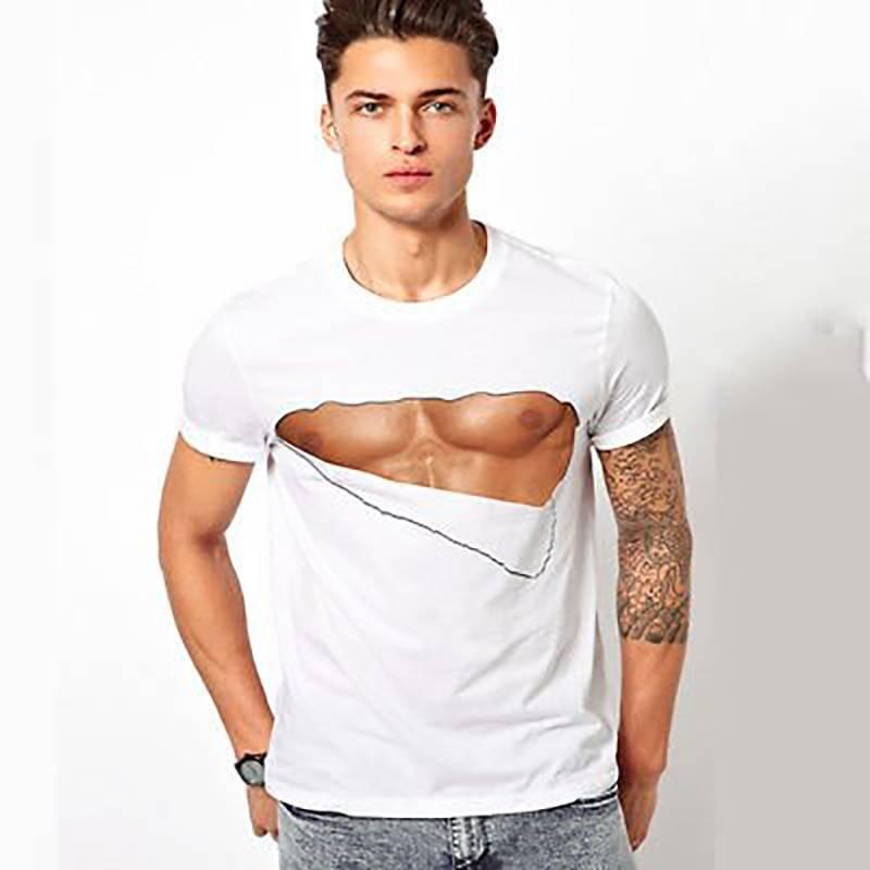 Creative Fashion Round Neck Women's Bra T-shirt Trendy Funny Print Short Sleeve