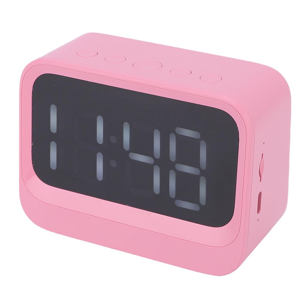 Ceas Digital cu Boxă Wireless Afișaj LED Ceas deșteptător Reîncărcabil cu Player Muzică MP3 pentru Persoanele care Dorm