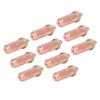 10pcs Gas Cutting Nozzle Heat Resistance High Concentricity Strong Flame Gathering Ability Welding Nozzle