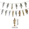 Fishes Creative Pattern Paper Banner Fishing Party Scene Props Decoration