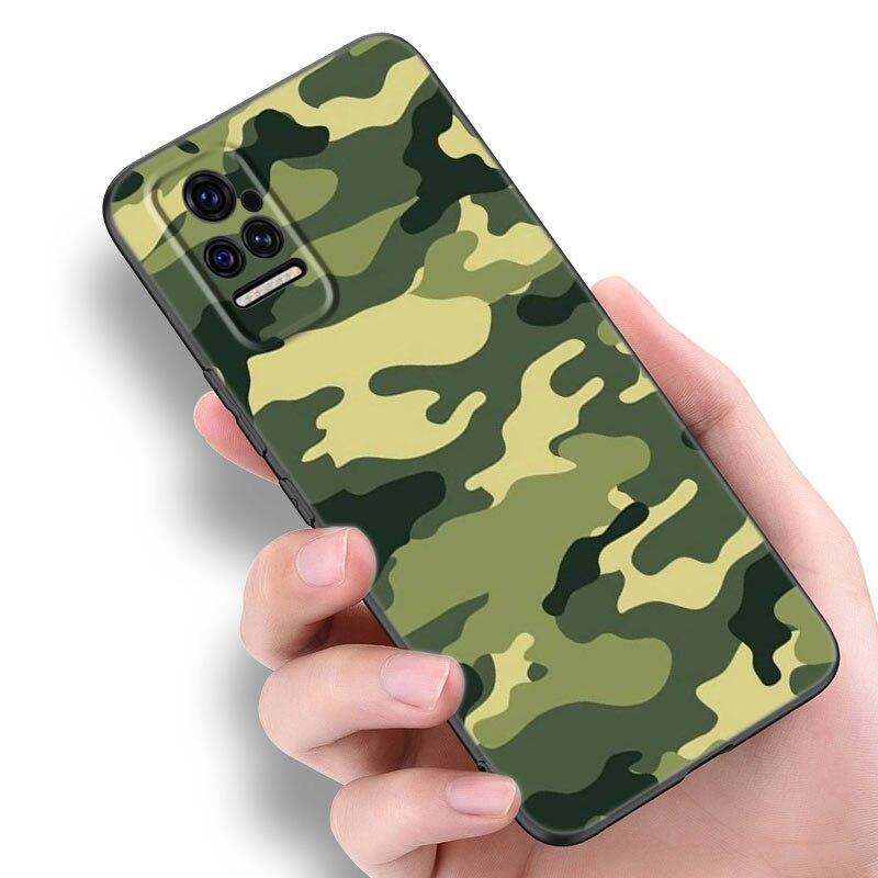 Camouflage Muster Camo Militär Armee Handyhülle Für Xiaomi Mi POCO X3 NFC GT M4 M3 12 11T 10T Pro A3 11 Lite NE 5G 12X 11i F3