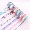 6rolls-volume cute washi tape set, exquisite unicorn pattern cartoon tape, scrapbook planner decoration, DIY stationery