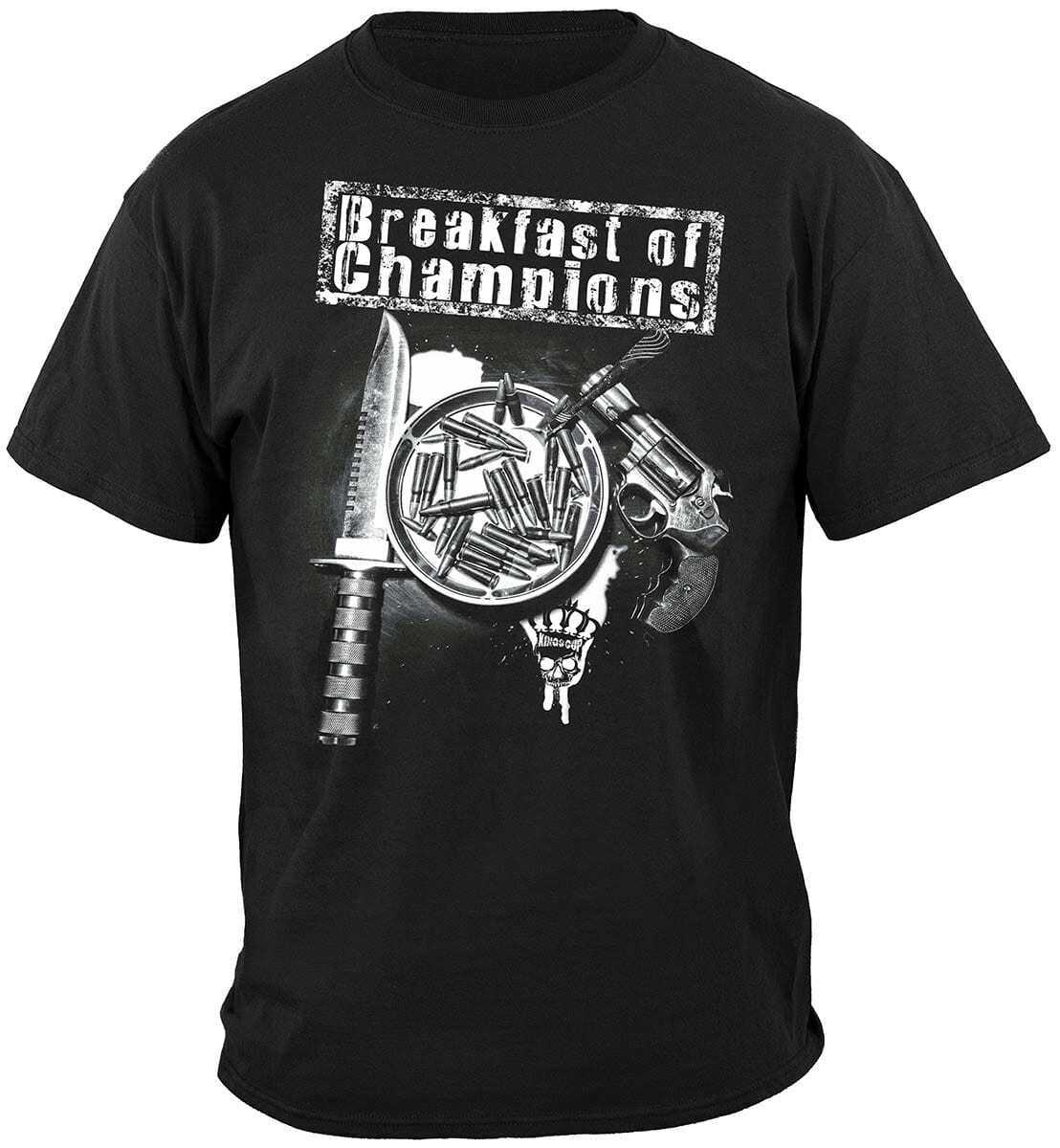 

26 Breakfast Of Champions T-Shirt New Black Unisex T-Shirt 5XL різнокольоровий