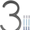 3D House Numbers Outdoor House Numbers Modern Heavy Duty House Numbers For Outside Home Front Door Rust-proof Simple For Mailbox