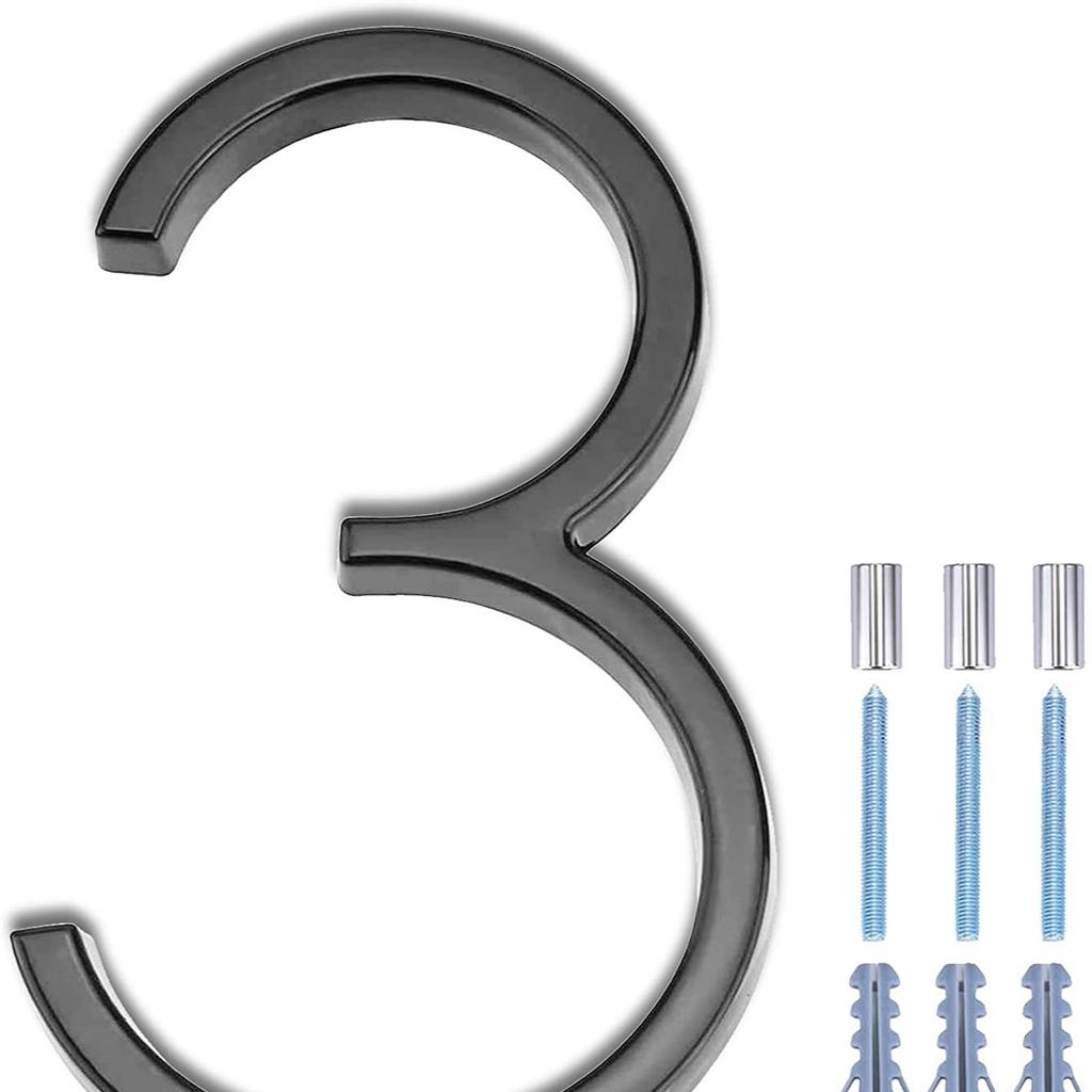 3D House Numbers Outdoor House Numbers Modern Heavy Duty House Numbers For Outside Home Front Door Rust-proof Simple For Mailbox