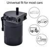 Oil Separator Reservoir Tanks Oil Catch Aluminum Can Kit Baffled with Air Filter Universally for Most Car