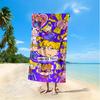 Adorable Cartoon Angelica Pikles Printed Beach Towel - Absorbent & Lightweight, Hand or Machine Washable, Perfect for Vacation