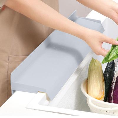 Water Splash Guard Silicone Shower Water Blocker Non-Slip Stopper Protector Retaining Board For Shower Rv Garage Counter