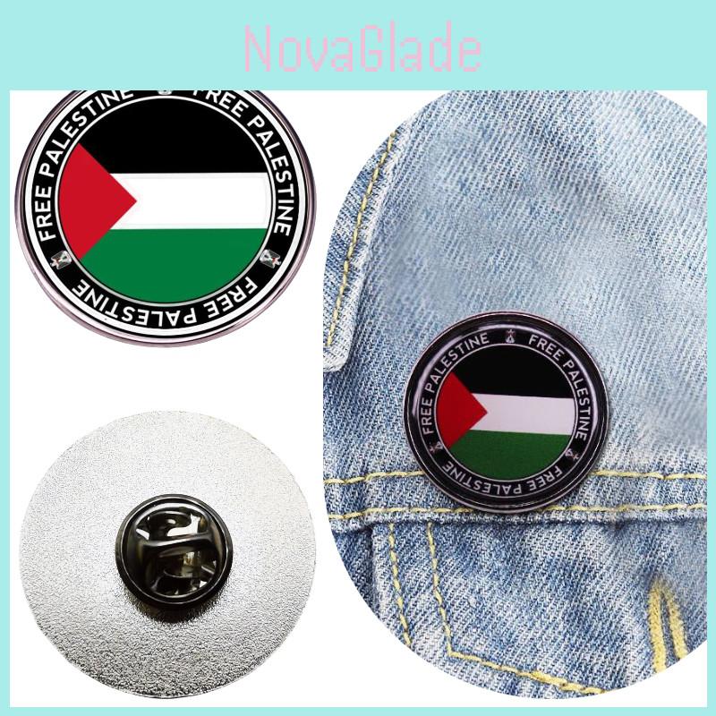 Palestinian Flag Pin Alloy Badge Jewelry For Men And Women European-american Style