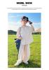 Boys' Summer 2026 Casual Korean Style Two-Piece Set – Short Sleeve & Long Pants