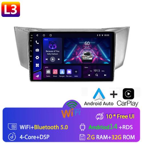 For Lexus RX300 RX330 RX350 RX400H 2003-2014 Android Car Radio Auto Stereo Multimedia Player GPS Navigation Carplay Touch Screen