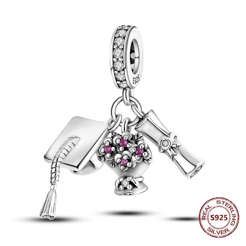 Chameleon Luminous Firefly Charm Fit  S925 Original Bracelets Butterfly S925 Silver Beads For DIY Jewelry Birthday Gift