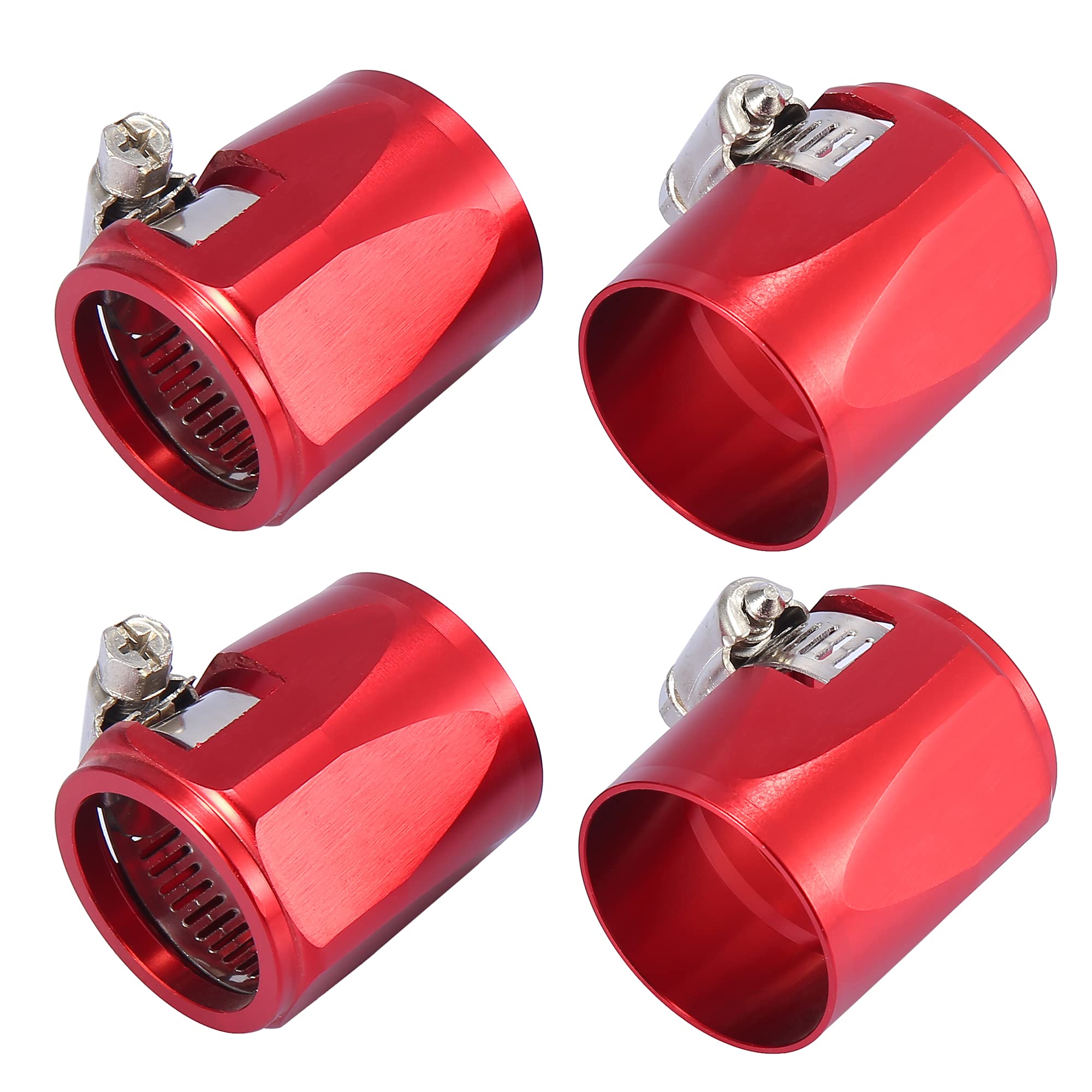 

X AUTOHAUX Car Hose Finisher Clamp Car Hose Finisher Hose Connector Hex Hose for Car 4pcs Red AN18 AN18 красный
