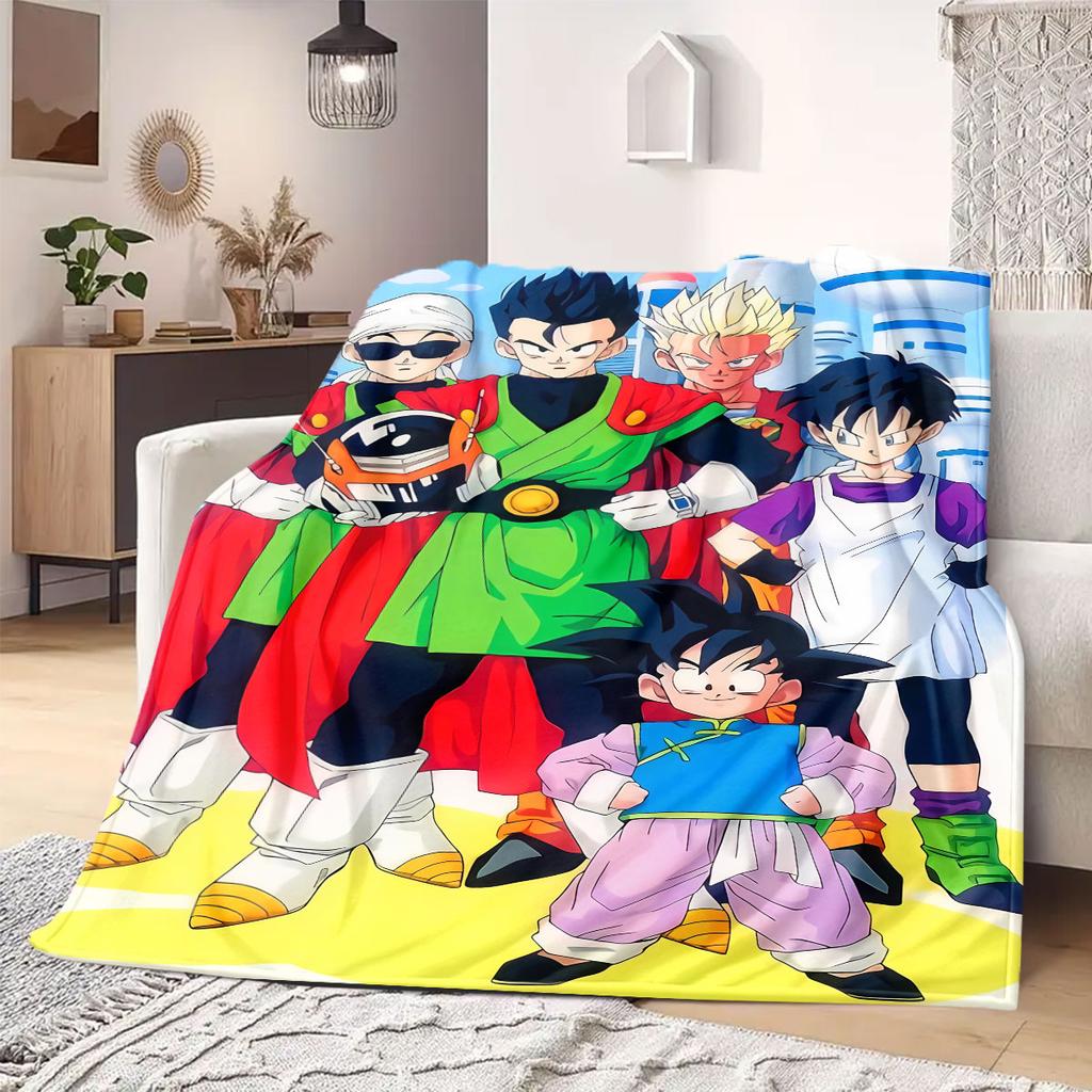 DragonBall anime Flannel Blanket Warm,Comfortable,Suitable for Bedrooms,Sofas,Beds,Chairs,Picnics,Travel