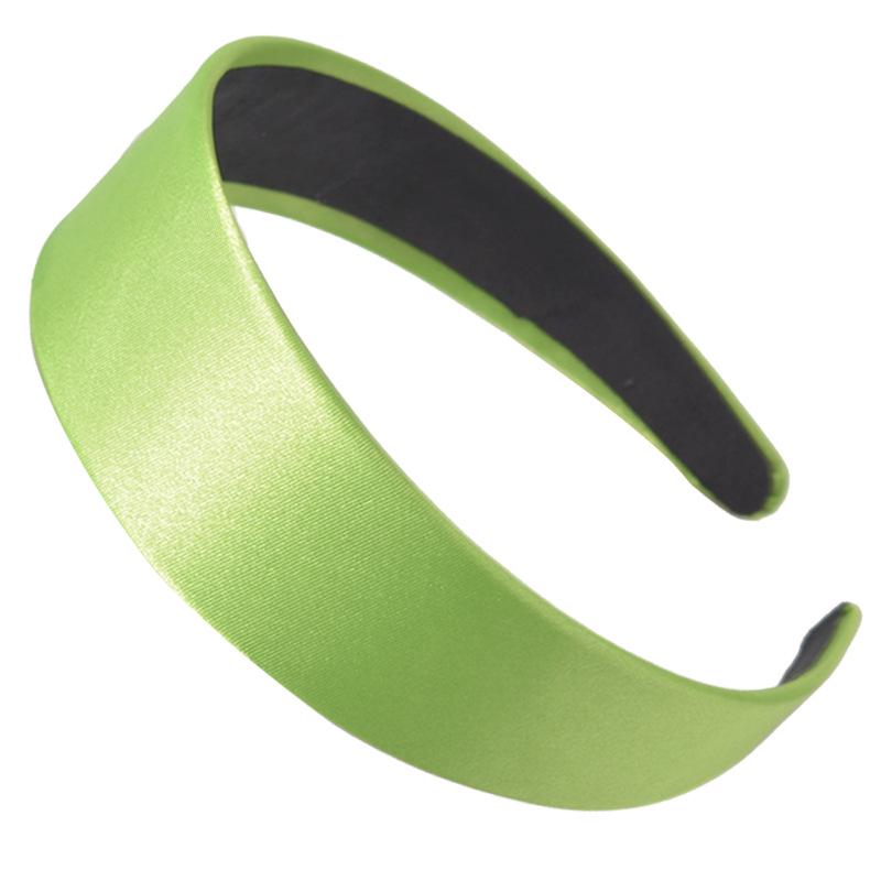 Wide edge satin headband plastic candy colored fashionable women's face wash headband hair accessory