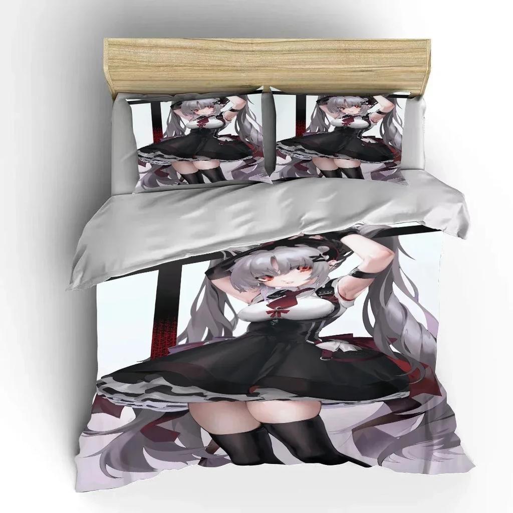 Japanese 3D Anime Moe Double Bed Duvet Cover Bed European Bedding Sets Home Textiles Luxury Pillow Cases Bedroom Bedding Sets