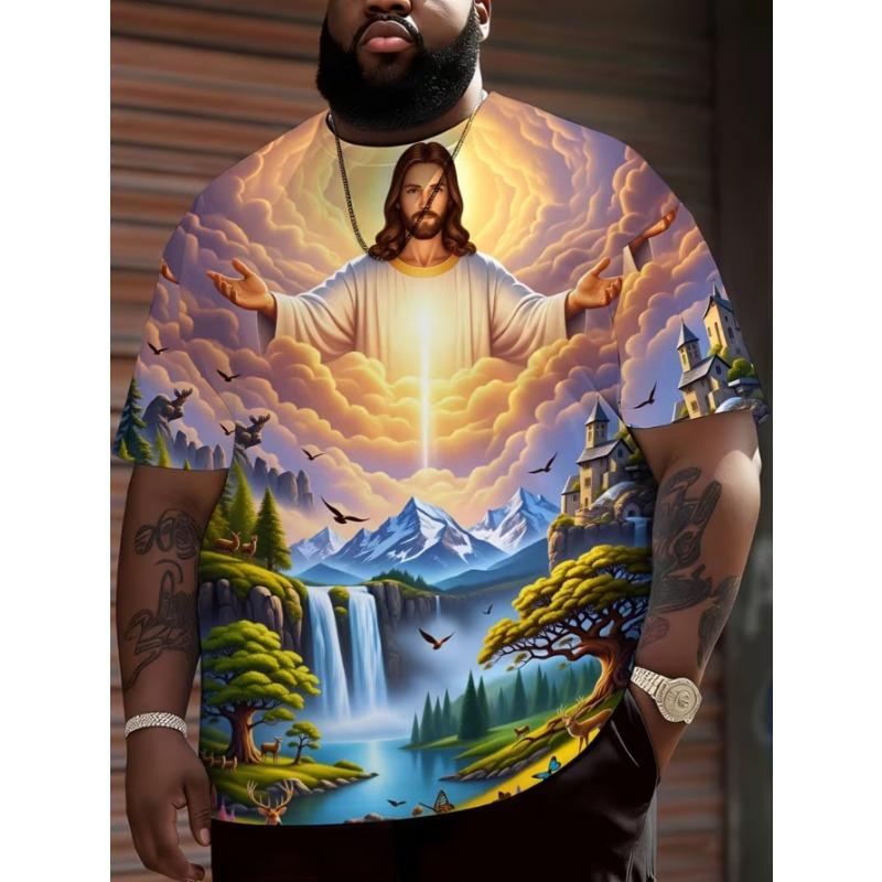

New men s short sleeve T-shirt 8XL