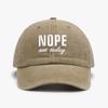 1 "not today"embroidery printed baseball cap outdoor accessory hat, adjustable, lightweight, unisex, as a holiday gift