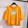 Summer Sunscreen Clothes Hooded Short Sleeved T-shirt for Female Students Korean Version Clothes for Women Loose Top