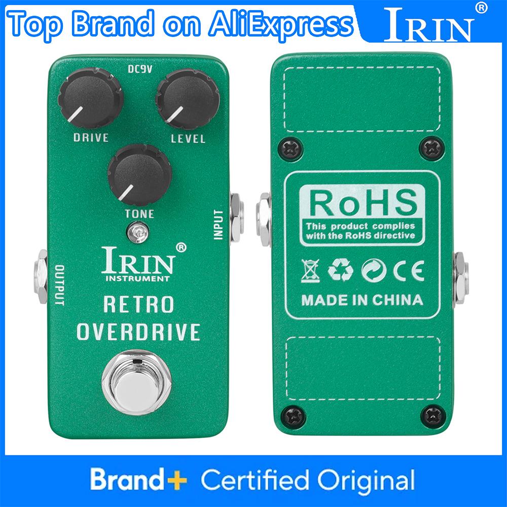 IRIN RS-01 Retro Overdrive Guitar Effects Pedal Overdrive Effects True Bypass Metal Shells Electric Guitar Pedal Accessories