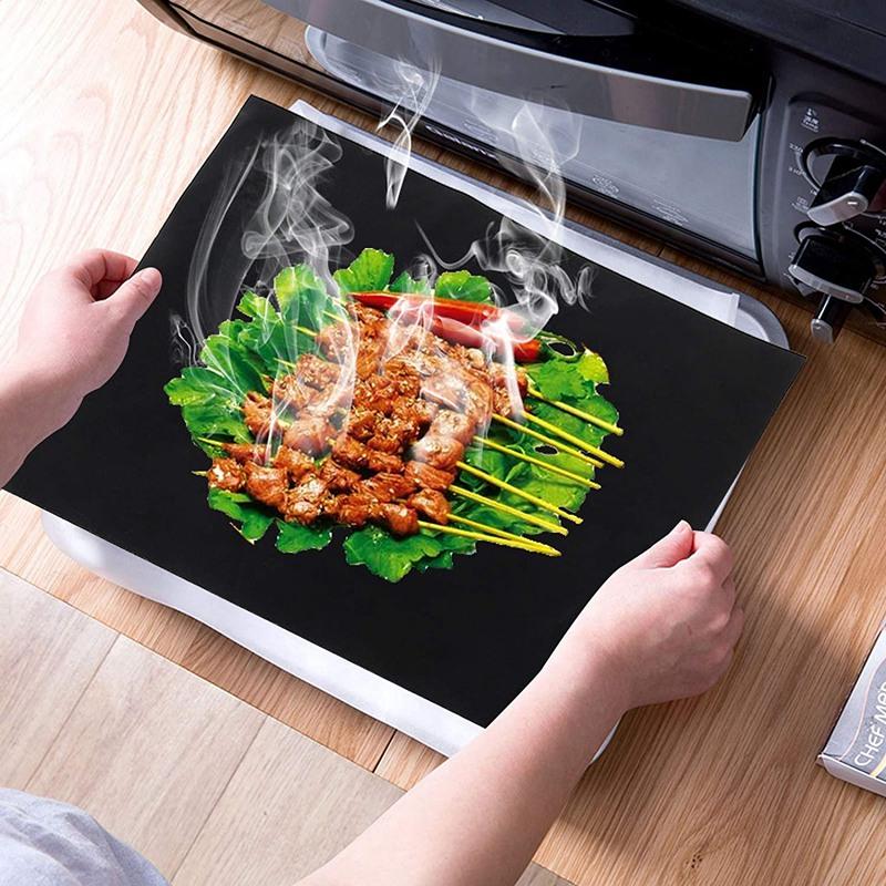 40*50cm Žáruvzdorná Nepřilnavá Podložka na Pečení BBQ Venkovní Podložka na Pečení