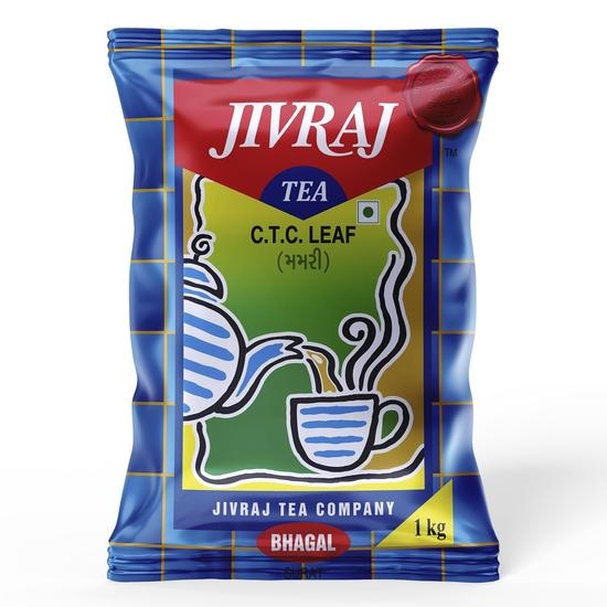 Jivraj Tea 1kg | CTC Assam Černý Listový Čaj | Prášek Chai Patti
