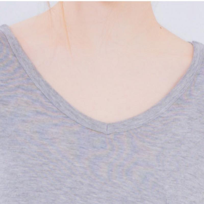 Elua Loose FiT Basic T shirT Gray