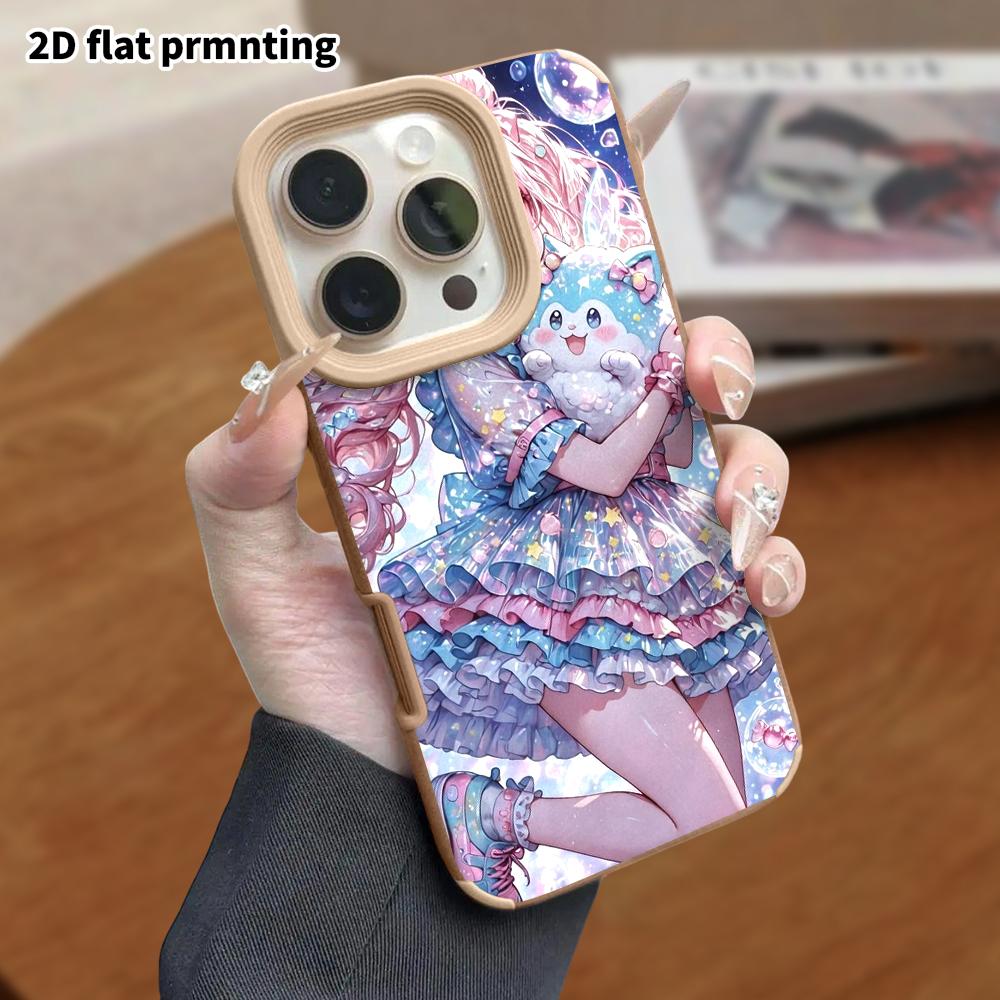 Phone Case: Lambskin 2D Flat Samsung Galaxy A34 A35 M05 M06 S20 S22 S21 FE Plus 5G Protective Case, Anime Girl, Christmas and Halloween Gift
