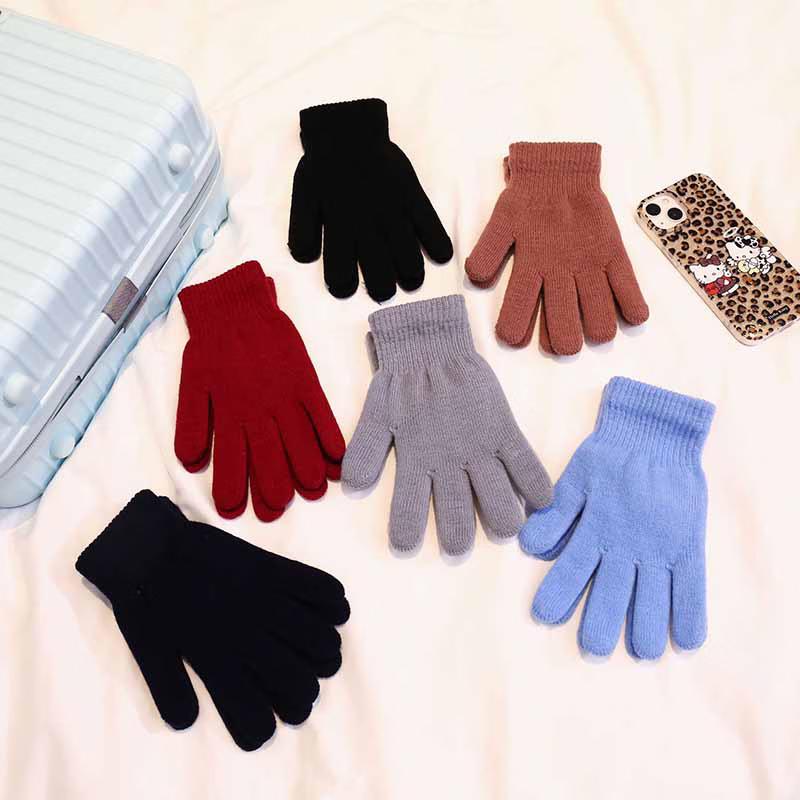 Зимние теплые перчатки Changbaosen на флисовой подкладке (3 пары)