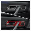 Real Soft Carbon Fiber For Mercedes Benz SLK R170 1996 1997 1998 1999 2000 2001 2002 2003 Inner Door Handle frame Trim Sticker
