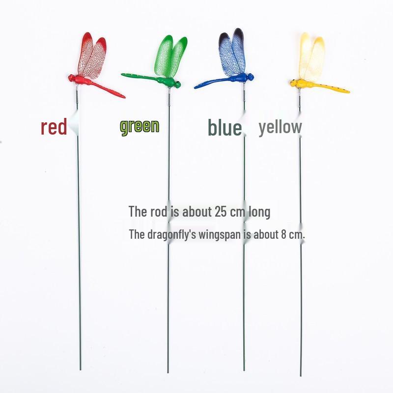 Dragonfly and Butterfly Garden Decoration Set with Rods