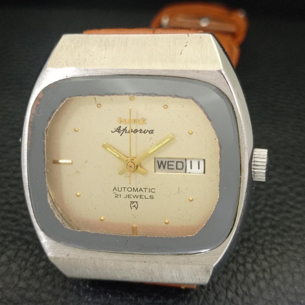 HMT APOORVA VINTAGE AUTOMATIC 6501 INDIAN MENS ORIGINAL DIAL WATCH a703293-1 R213a-a703293