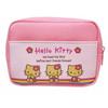 K Company Hello Kitty (Suntan Series) Multi-Pouch with Mesh Pocket, Pink, KTHI-MPM-PK, H8 x W11 x D4cm