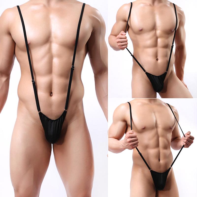Men'S Strap Underwear Sexy Thong Mankini Leotard Thongs Body Costume Bodysuit
