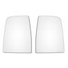 Pair Car Left/Right Rear View Mirror Glass Unheated Upper Side Rearview for Ford Transit MK8 2014-2020