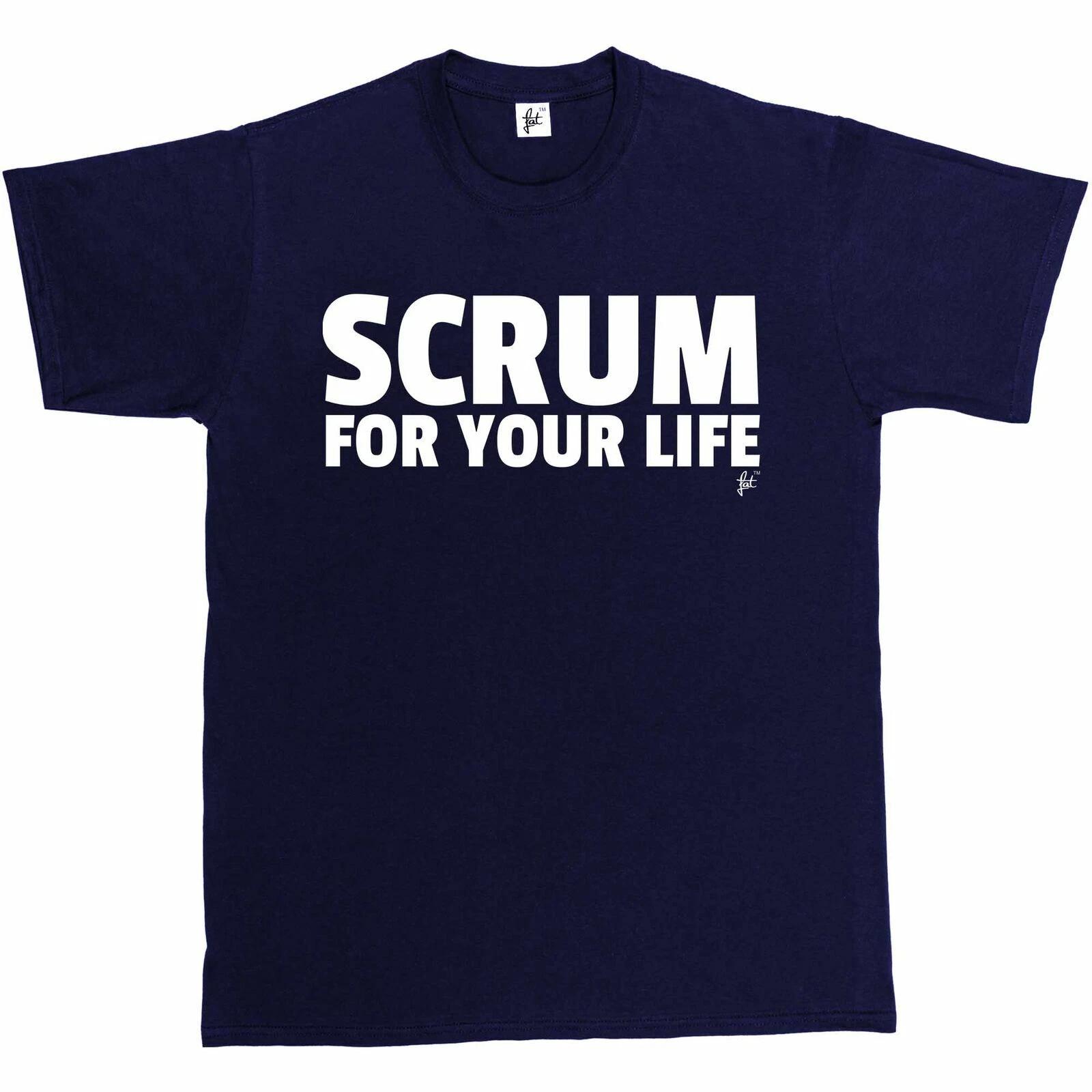 Scrum For Your Life Fun Rugby Funny Gift Present Birthday Christmas Mens T-Shirt XS