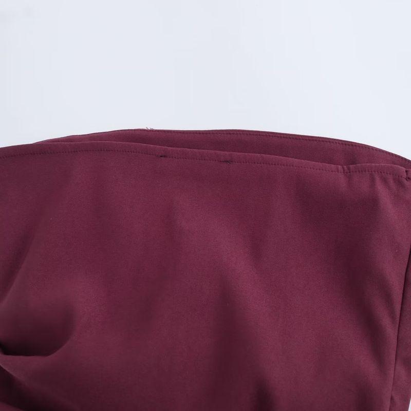 Kaslead New Arrival Women's Clothing Fashion Style Ruched Decorative Waist-Tight Silm Asymmetric Tops 5644996