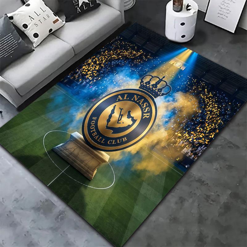 Al-Nassr FC Carpet Rug for Living Room Bedroom Home Sofa Decoration,Kids play Non-slip Floor Mat