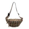 Ethnic Style Plaid Women's Chest Bag Lightweight Summer Travel Crossbody Purse