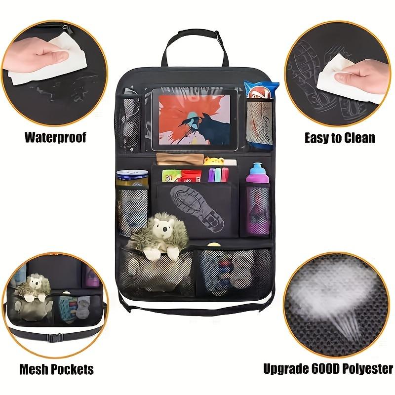 1pc-Car Rear Seat Organizer Car Storage Bag Cover Car Seat Backrest Protector Car Cleanliness Organizer Travel Accessories