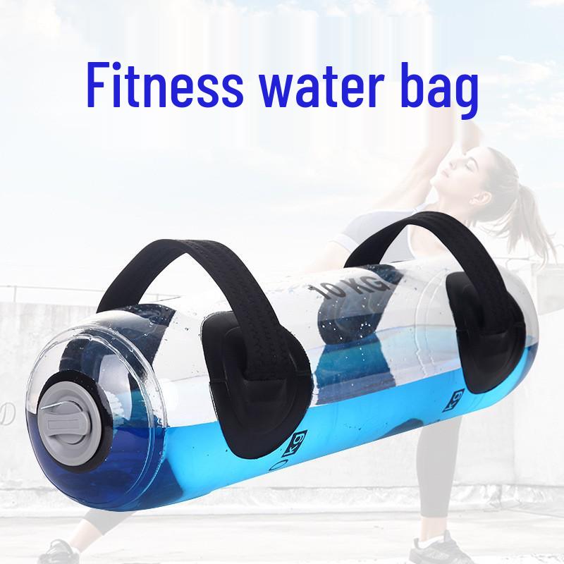 Verstellbarer, mit Wasser gefüllter PVC-Fitnesssack für morgendliche Übungen und Kniebeugen