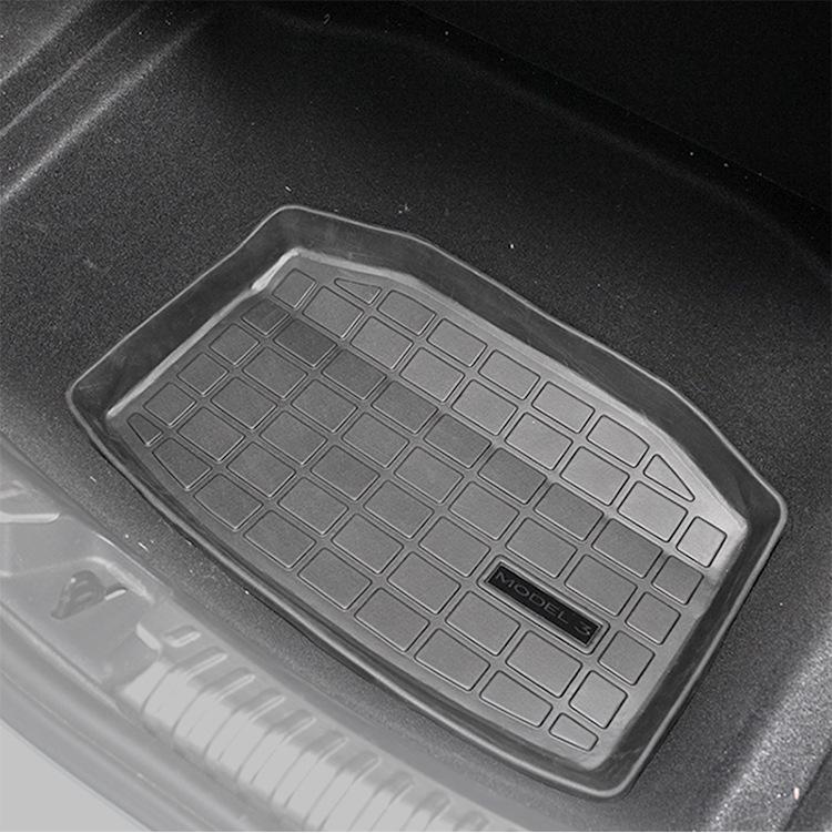 25-Year Tesla Model 3/Y Front & Rear Trunk Mats - Waterproof TPE Upper & Lower Compartment Liners
