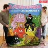 Barbapapa Family Cartoon Flannel Blanket Soft Warm Throw for Kids Adults Bed Sofa Couch All Season