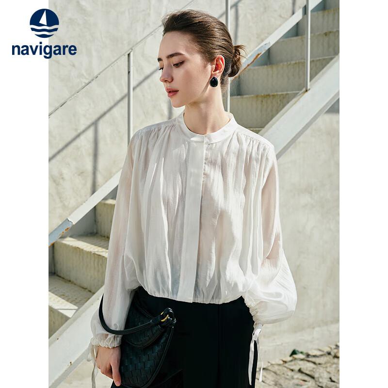 Navigare Women s Loose Long-Sleeve Casual Shirt XL